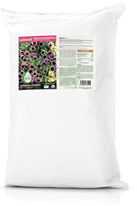 CULTIVERS Abono Ornamentales Ecológico de 20 kg. Plantas más Verdes y mayor floración. Fertilizante Granulado Refuerza la resistencia a las enfermedades.