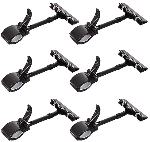 Plastique Signe Clips,6 Pièce Porte Etiquette Prix Rotatif Clip Support Étiquette Plastiques Rotatives Affichage étiquettes Rotatif à Pince,pour Cartes, Étiquettes de prix, Photos,Supermarché