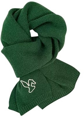 Weihnachtsmannschal weiches Schal Weihnachtsschal Weihnachts tuch Mode Schals Leicht Lange scarf Lang Bunt Weich Gesichtsschal Tücher Loop Herbst Schal Wärme Elegante Schals (Green, One Size)