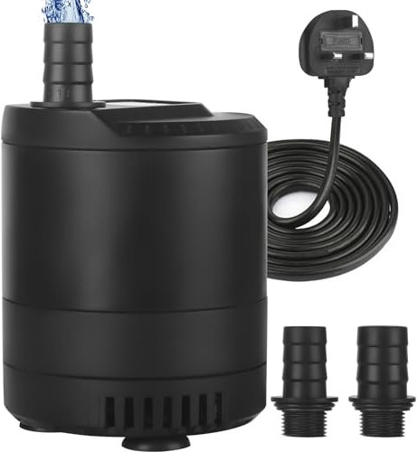 35W 2200L/H Submersible Water Pump,Ultra Quiet Aquarium Water Pump, Fish Tank Fountain Pond with 2.5m Power Cord and Adjustable Switch for Fish Tank, Pond, Hydroponics
