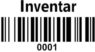 Inventaretiketten mit Wunschtext – Universal Etiketten 45x35mm, selbstklebend, 4–13-stellig, 1000 Etiketten/Rolle – individuell bedruckt für Inventar & Gerätekennzeichnung