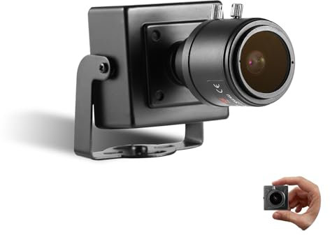 REVODATA 5MP Mini PoE Cámara IP, Ultra HD 2880x1620P 2.8-12mm Zoom Cámara, Red Compacta Cámara de Seguridad Interior, P2P Remote View RTSP Web Control (I712-P-TS-X)