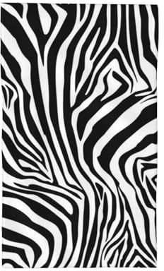 HDTVTV Zebra-Muster， Strapazierfähiges Waschlappen-Handtuch, Reise-Waschhandtuch, 40 x 70 cm