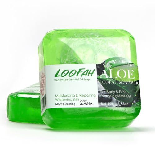 Seifen Aloe Vera - Feuchtigkeitsspendend Und Reinigend Handgefertigt Vegane Feste Seife Für Alle Hauttypen - Naturseife Als Festes Duschgel Und Shampoo Soap Für Den Ganzen Körper - Männer Und Frauen