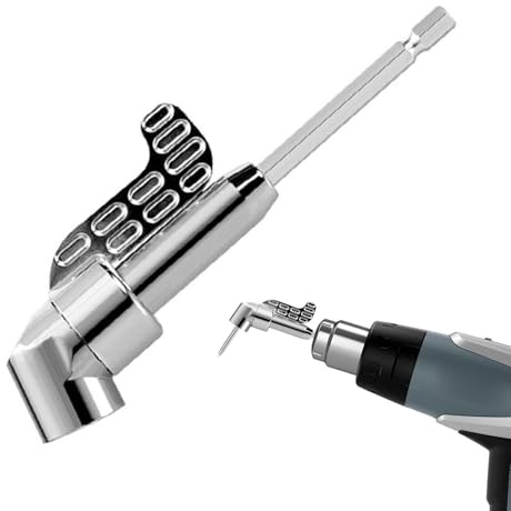 Adattatore Per Trapano Ad Angolo Retto | Attacco Per Punta - Adattatore Angolabile 105 Gradi per Spazi Stretti Utensili Elettrici