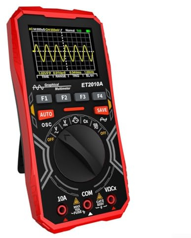 Oscilloscope multimètre ET2010A avec fréquence de 1 MHz 2 5 Msps taux d'échantillonnage et arrêt automatique pour un test sûr AC/DC 600 V
