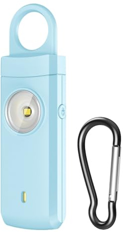 Mppchhn Allarme Sicurezza - 130dB Forte Tipo-C Ricaricabile Attrezzatura,Dispositivi Di Protezione Personale - Per Passeggiate Hotel Viaggi Campeggio Ragazze Universitarie Salute Uomini Corsa Notte