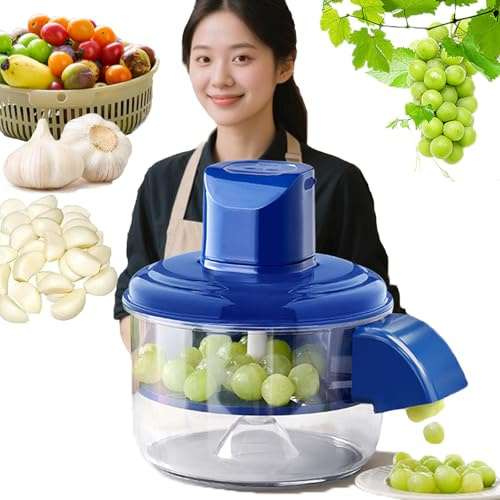 Éplucheur de Raisin Électrique, Machine à Éplucher Automatique pour Tomates, Pêches, Légumes - Éplucheur Multifonction Puissant pour Conserves et Confitures