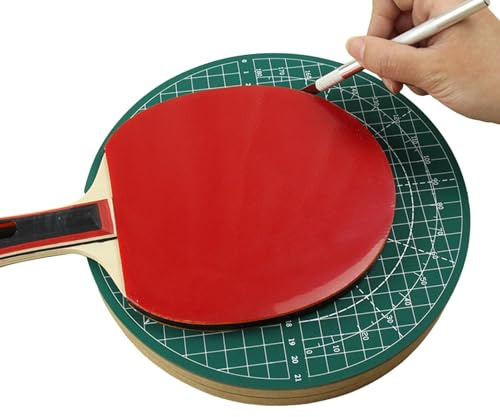 Tabla de cortar para tenis de mesa: tablas giratorias universales de PVC, superficie de rotación suave profesional que admite un corte preciso y un manejo estable | Tablero práctico para profesionales