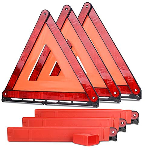 aikko lenmumu Emergencia Advertencia Triángulo de Seguridad reflectores Kit Plegable Reflectante señal de Advertencia 3 Unidades