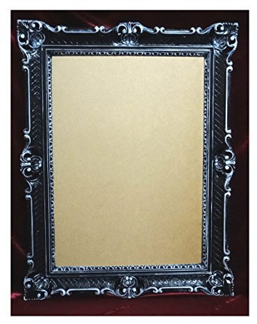 Marco de fotos negro y blanco, 90 x 70 cm, sin cristal, marco de boda, para selfies, accesorios para repostería, estilo antiguo, barroco, Roko, Repro Shabby Chic, Renaissance