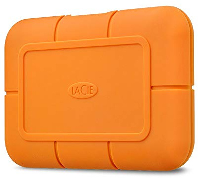 LaCie Rugged SSD externe SSD 500 GB, 2.5 Zoll, PC & Mac, inkl. USB-C w/o USB-A Kabel, inkl. Rescue Service (STHR500800)