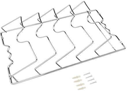 Greensen Set di 5 Supporti per Pentole e Coperchi, Organizer Compatto in Metallo, Ideale per Risparmiare Spazio, Colore Argento