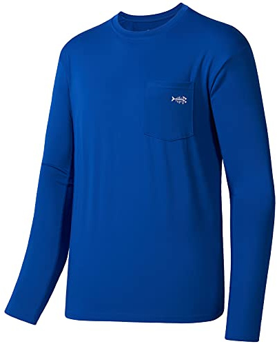 Bassdash Camiseta de Manga Larga para Hombre UPF 50+ Performance Protección Solar UV Pesca Senderismo Camisetas Deportivas