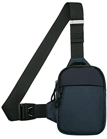 Long Keeper Petit Sac de Poitrine Imperméable Sacoche Homme Bandouliere, Pochette Telephone Portable Sling Bag Sac Bandoulière pour Femme Homme