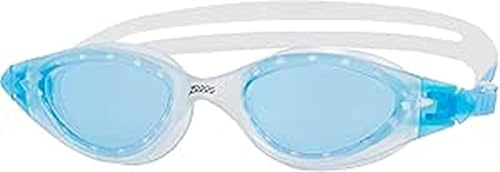 Zoggs Panorama Swim Goggles with tinted lenses - Anti-Fog, UV Protection, Quick Adjust Strap, Wide Vision Adult Swimming Goggles