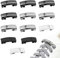 Hengxinc 12 Stück Schnürsenkel, 4 Farben Magnet Schnellverschluss für Erwachsene und Kinder, Schnürsenkel Set mit Sicherheitsverschluss, für Sneaker Freizeitschuhe