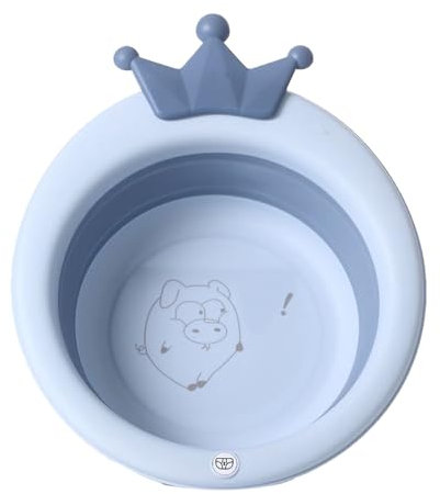 Lavabo Plegable para bebé, Bañera de Lavado Plegable, Ahorro de Espacio para el Hogar para Niños (azul claro)