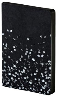 nuuna Notizbuch A6 | Not Ordinary S - Genesis | 2,5 mm Punktraster | 176 nummerierte Seiten | 120 g Premium-Papier | veganer Einband schwarz | nachhaltig produziert in Deutschland