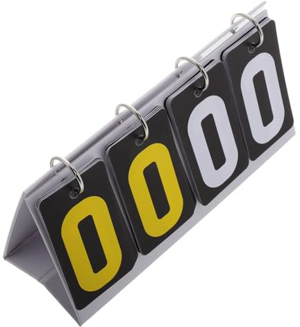 Supvox Klappanzeigetafel Für Sport Anzeigetafel Score Für Pickleball Tennis Basketball Badminton Tragbare Tisch-anzeigetafel Mit Punktezähler Kunststoff-anzeigetafel Für Spielabend