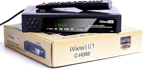 FULL HD COMBO Freeview HD + Satellite Receiver Compatible for FreeSat and Sky Dish Records by a USB Memory stick.