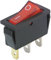 McPower Wippenschalter beleuchtet | 3-polig | EIN/AUS | 250V~ / 15A | Snap-In-Montage | Flachstecker 6,3mm | Einbaumaß 10,6×30,3mm