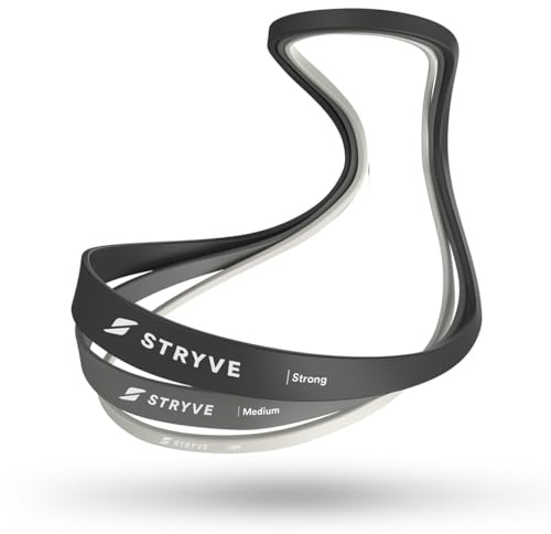 STRYVE Power Bands Set - Starke Fitnessbänder als Klimmzug Bänder - 3 Stufen Resistance Bands - Widerstandsbänder für Calisthenics, Krafttraining inkl. Übungsguide – Deuserband, Gym Bänder