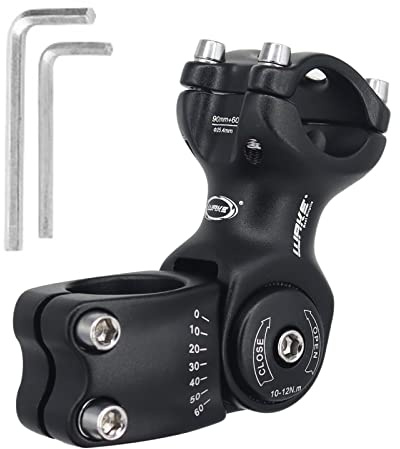 BSSOK Bicycle Stem Adjustable 31.8 mm/25.4 mm Handlebar Riser Bicycle 90 mm/110 mm/130 mm MTB Bicycle Handlebar Stem 0~60 Degree