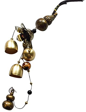 Carillons éoliens, Cloches De Carillon éolien en Métal Vintage, Ornement Chinois Feng Shui Porte-Bonheur à Suspendre pour Porte-Bonheur(Courge chanceuse)