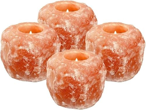Himalayansk saltljushållare – 4 stycken – Magic Salt® Lighting for Your Soul