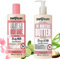 Soap & Glory Butter Body Lotion & Hydrating Body Wash Creamy Shower Gel with Mandarin Peel Extract, Vitimin E, Soothes and Soften Skin 2 x 500ml Bundle + Wremedies Cherish Yourself Beauty Guide