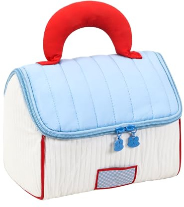 Trousse de maquillage de voyage | Trousse de maquillage en forme de maison pour femme, organisateur d'articles d'hygiène, sac cosmétique portable pour femmes et filles, usage quotidien, professionnel