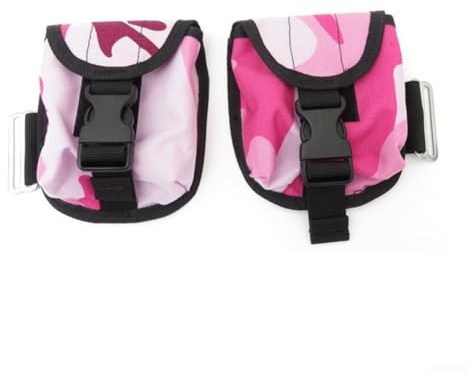 Yuanpgky Sac de poids de 2 kg pour ceinture de taille, boucle à dégagement rapide, garniture en nylon 1000D, compatible avec les bandes de réservoir, plaques arrière, plongée (rose)
