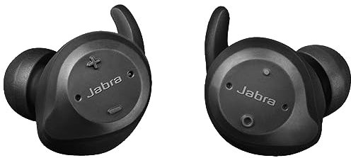 Jabra Elite Sport True Wireless Bluetooth Waterproof Fitness and Running Earbuds, Includes Advanced Charging Case - Black