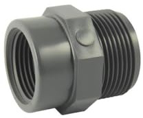 Réduction Male/femelle en PVC - Ø A: 1''1/4 | Ø B: 3/4''