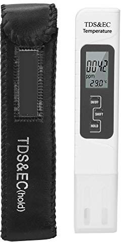 Hakeeta Testeur de qualité de l'eau, TDS 3 en 1, détecteur de Test de conductivité de l'eau, pour l'industrie de l'eau Potable, ménage, Voyage, Piscine