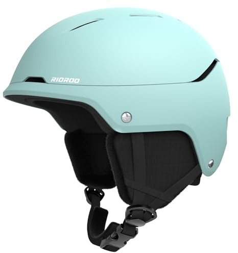 RIOROO Ski Helmet for Women Men, Safety Certified Snowboard Helmet with Shockproof ABS Hard Shell for Adults & Youth
