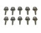 Set 10 Chiavi Numerate Ricambio Originale NICE PR10CHS
