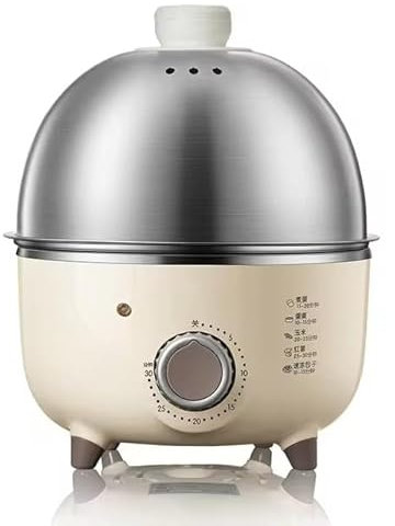 Yiustldd Cuiseur à œufs électrique, cuiseur Vapeur Automatique, cuiseur à œufs multicuiseur/cuiseur à Vapeur pour œufs durs avec minuterie