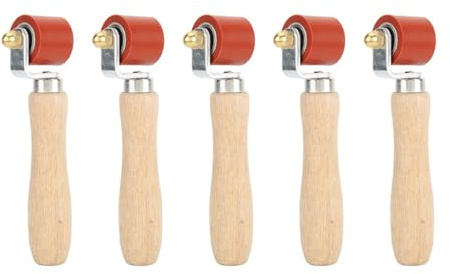 NJTHNTJR Rodillo de presión manual, rodillo de presión de silicona de 28 mm para herramientas de techo de PVC//EPDM, herramientas de soldadura