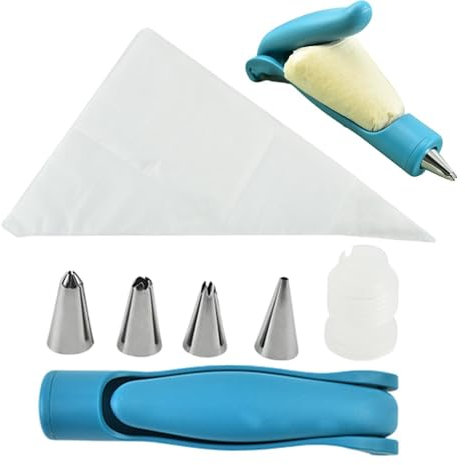 Kit di decorazione di cupcake, sacchetti per tubazioni e punte impostate,Strumento di tubatura delle uova diavolate levigate borse e punte di glassa | Forniture pratiche, dessert e caramelle per la fe