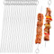 20 PCS BBQ Metal Skewers Stainless Steel, 7.87/20cm Food-Grade Metal Kebab Skewers for Kebabs, Grilling, Oven, and BBQ - Durable & Reusable