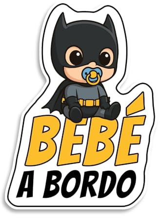 Pegatina Bebe a Bordo Coche, Superhéroe, Pegatinas Coche, Pegatinas de Bebe a Bordo, Pegatina Resistente a UV e Impermeable