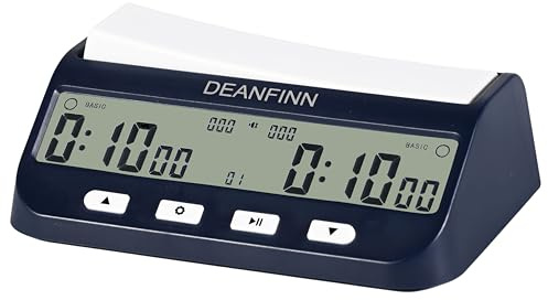 Chess Timer Clock, Portable Digital Chess Timer for Professional Board Game Competitions with Basic,Bonus, Delay, and On/Off Alarm