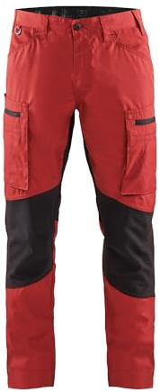 'blaklaeder Service di pantaloni alla zuava Stretch taglia C44 in rosso/nero, 1 pezzi, 145918455699 C44