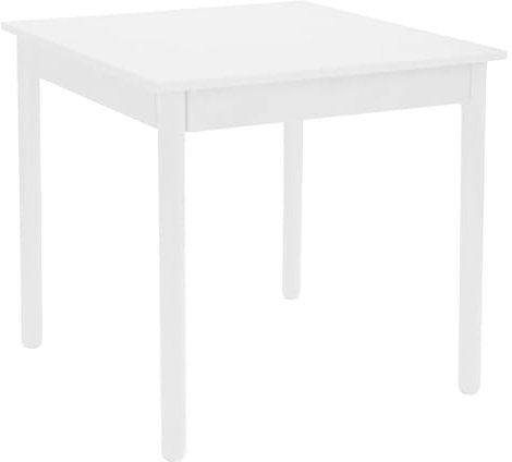 Liberoshopping Restauranttisch In Holz befestigt Restaurant (90x90 cm, Weiß rundes Bein)