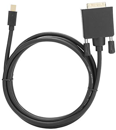 Adaptador de Cable 4K 1080P Mini DP a DVI con Carcasa de ABS, Paso de Audio Digital 7.1 sin Comprimir, Diseño Ergonómico (1,8 Metros/5,9 pies)