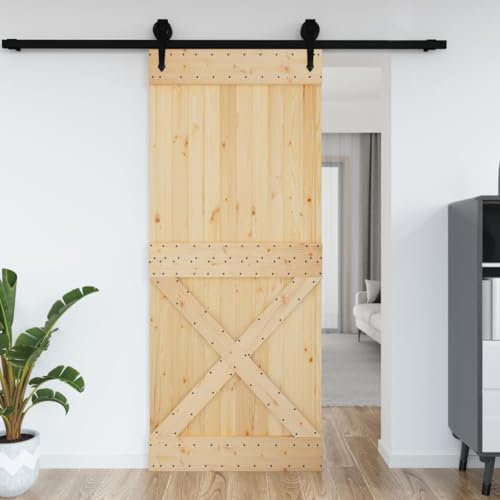 Tür NARVIK 95x210 cm Massivholz Kiefer,jiangboyue-154446