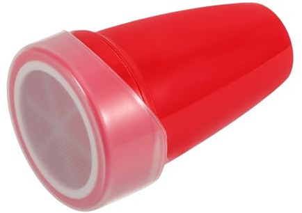 KOCKSHION Tamiz De Harina Manual Multifuncional para Repostería Colador De Malla Fina para Azúcar Cacao y Café Herramienta De Cocina Pequeña y Portátil Color Rojo