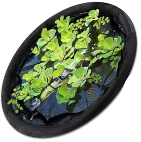 Protector de estanque flotante ajustable, barrera de malla, isla, plantas, decoración de jardín, suministros de estanque de agua, barrera flotante